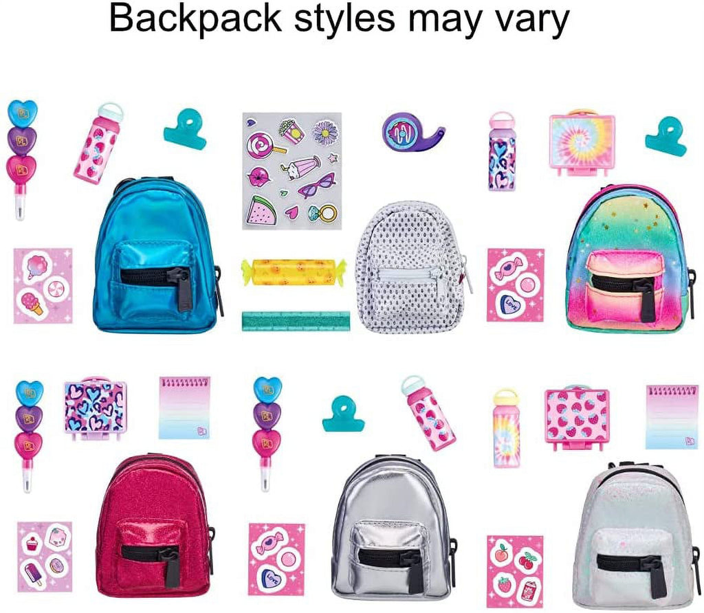 Real Littles toy mini Backpack variety shown