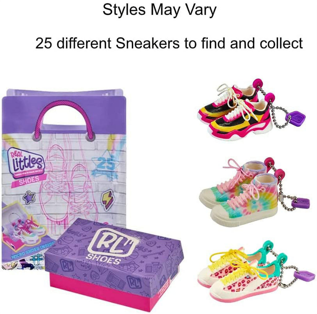 Real littles micro toy sneakers variety shown